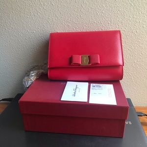 Salvatore Ferragamo Leather CrossBody Bag